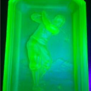 Glowing Green Golf tray